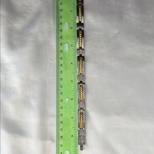 18k Gold and Stainless Steel  Link Bracelet